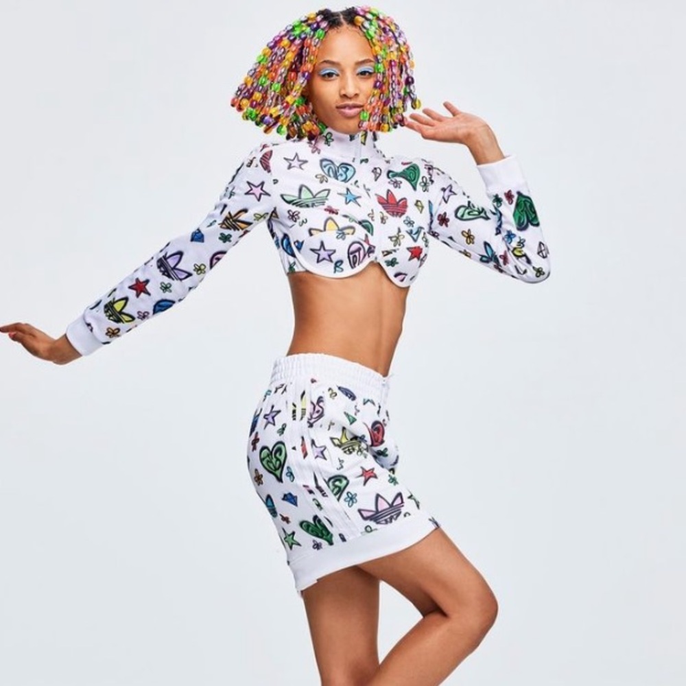 ADIDAS X JEREMY SCOTT Women’s Monogram Crop TRACK TOP